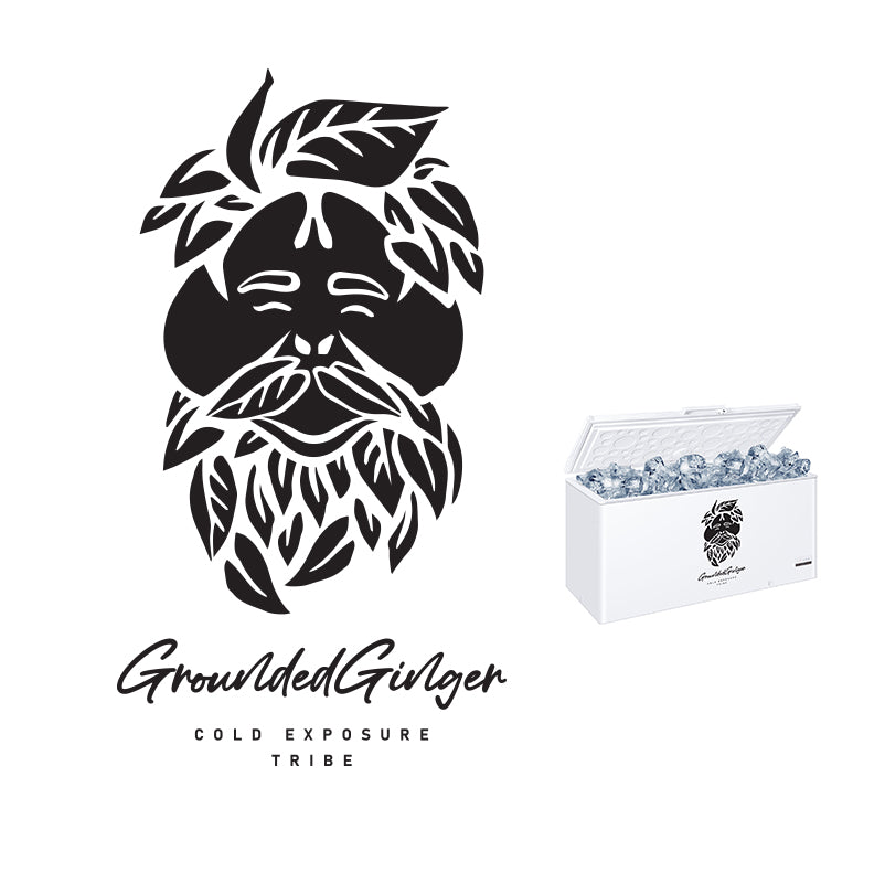 Grounded Ginger Cold Exposure Tribe JUMBO Vinyl Sticker - 300mm W x 400mm H